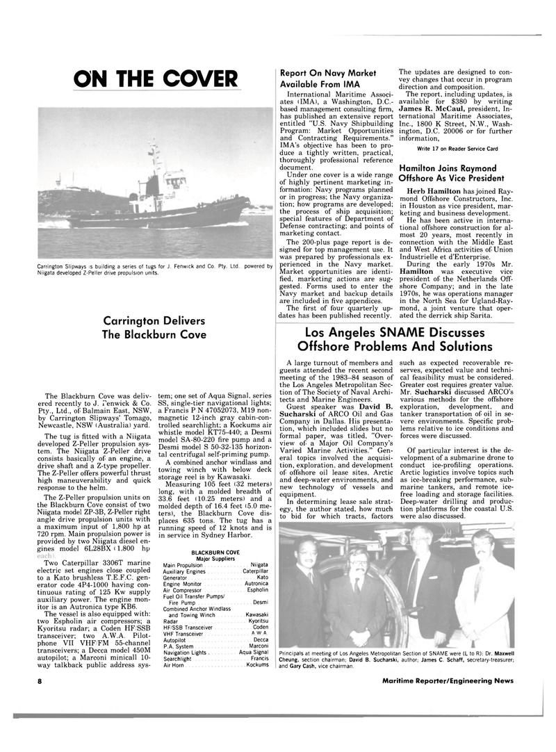 Maritime Reporter Magazine, page 6,  Dec 15, 1983