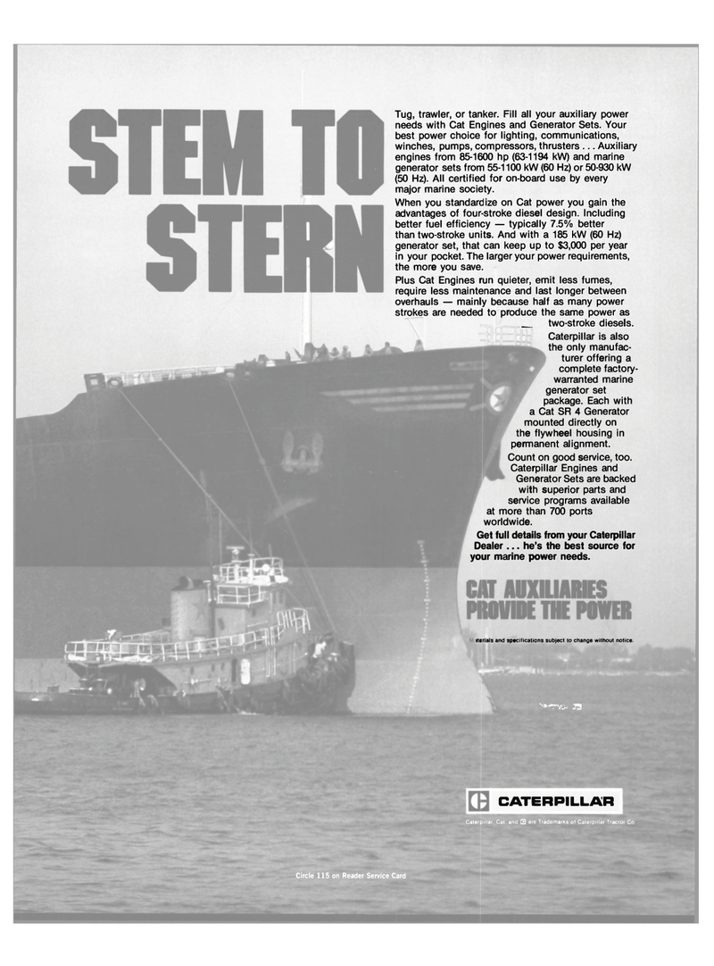 Maritime Reporter Magazine, page 17,  Jan 1984