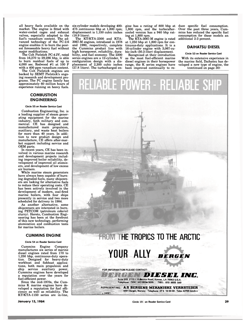 Maritime Reporter Magazine, page 27,  Jan 15, 1984