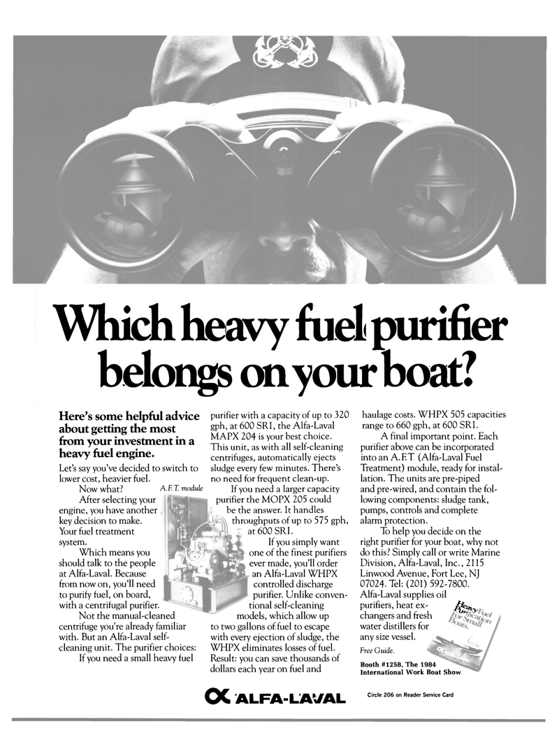 Maritime Reporter Magazine, page 3rd Cover,  Jan 15, 1984