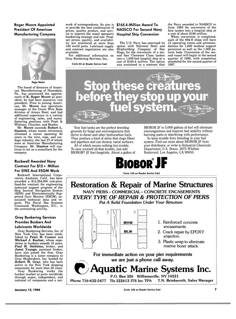 Maritime Reporter Magazine, page 5,  Jan 15, 1984