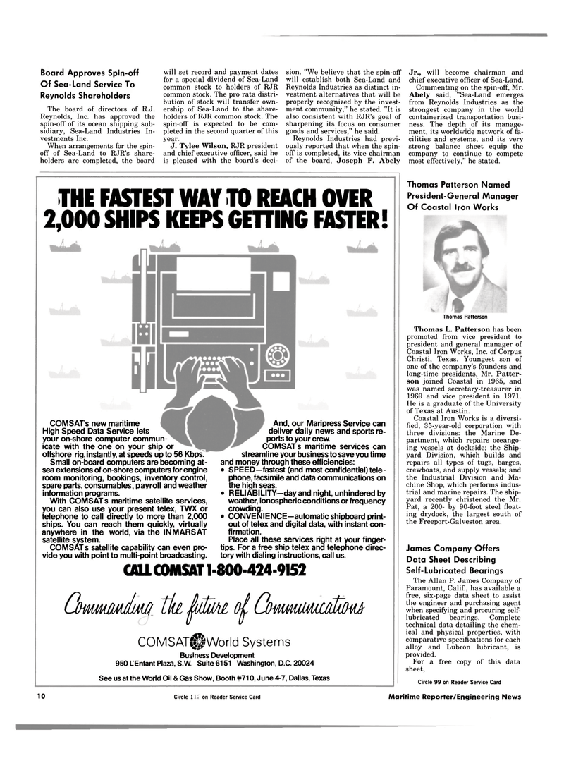 Maritime Reporter Magazine, page 8,  Apr 1984