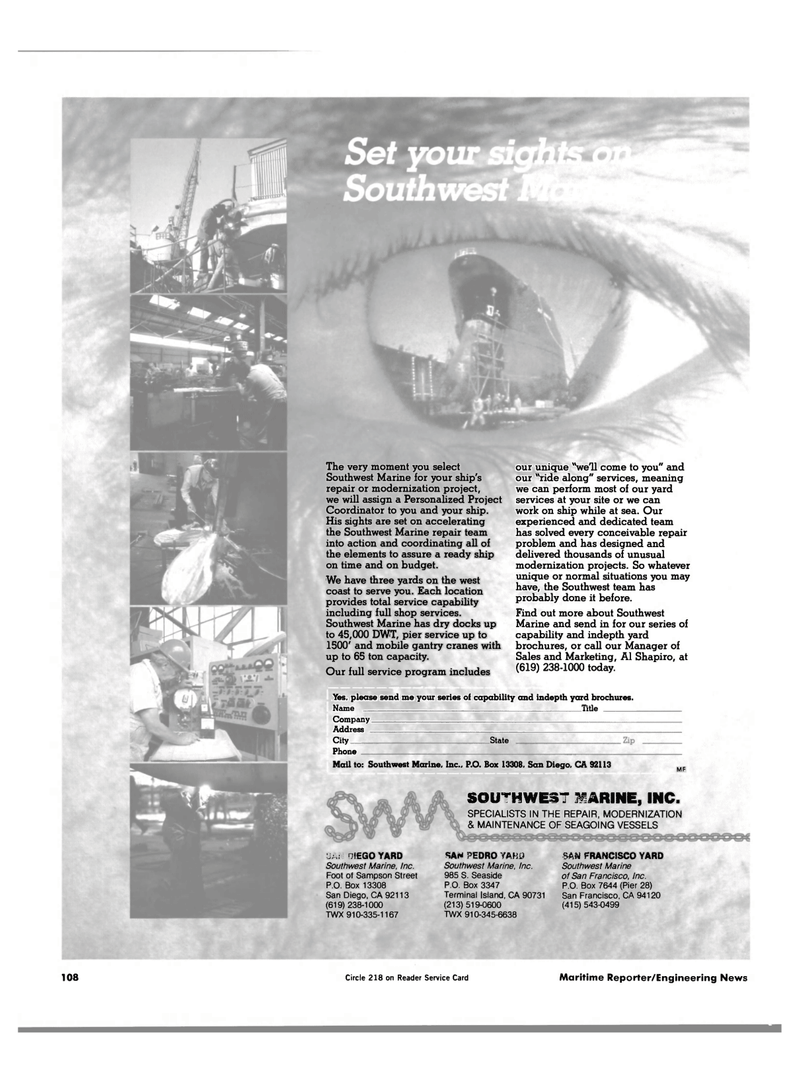 Maritime Reporter Magazine, page 104,  Apr 1984