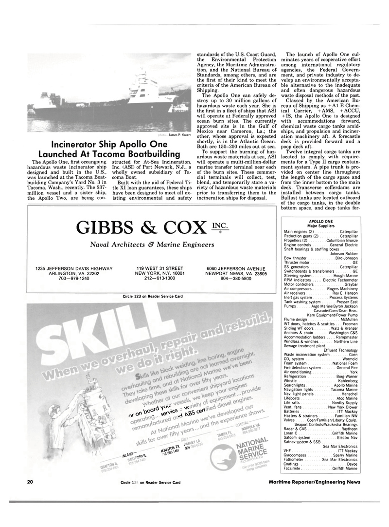 Maritime Reporter Magazine, page 18,  Apr 1984
