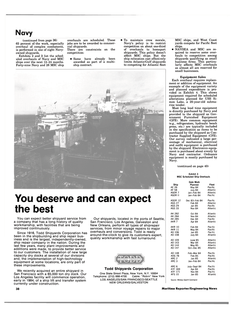 Maritime Reporter Magazine, page 36,  Apr 1984