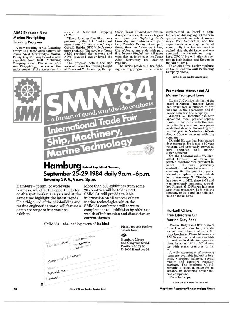 Maritime Reporter Magazine, page 66,  Apr 1984