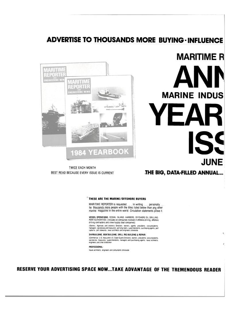 Maritime Reporter Magazine, page 24,  Apr 15, 1984