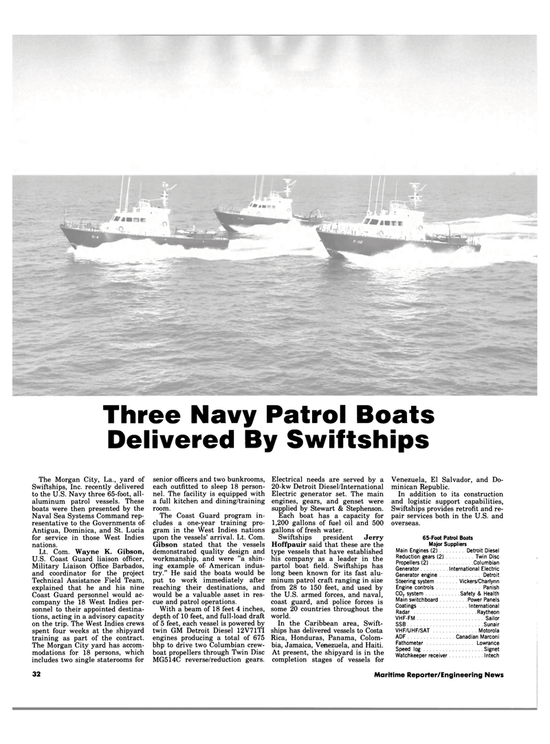 Maritime Reporter Magazine, page 30,  Apr 15, 1984