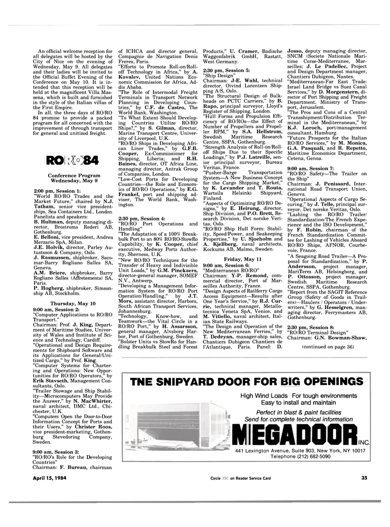 Maritime Reporter Magazine, page 33,  Apr 15, 1984
