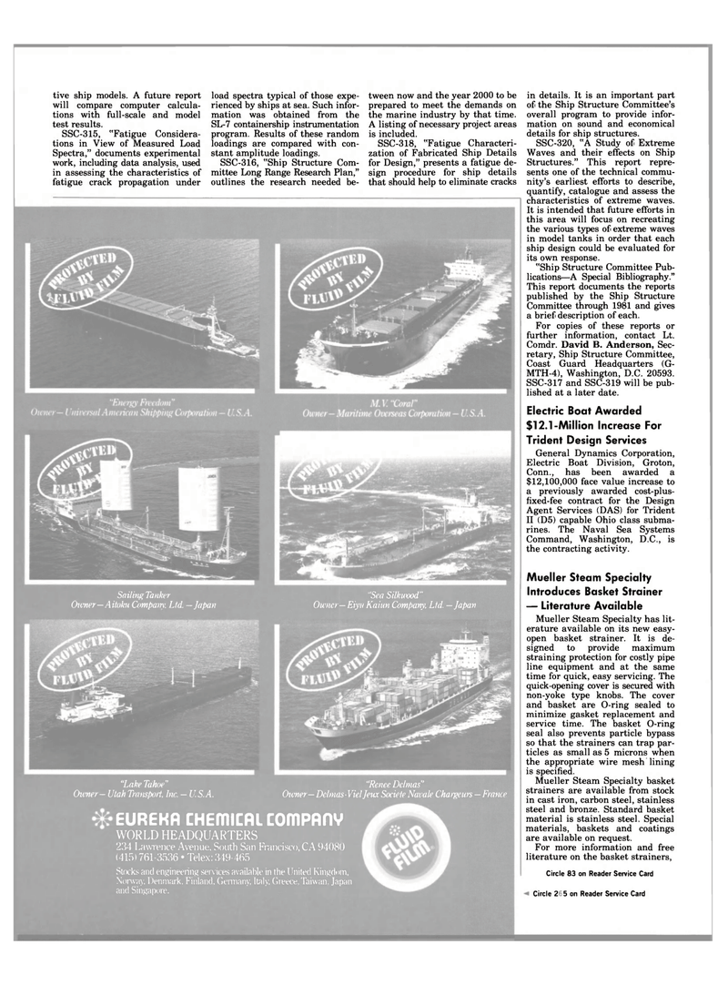 Maritime Reporter Magazine, page 23,  May 1984