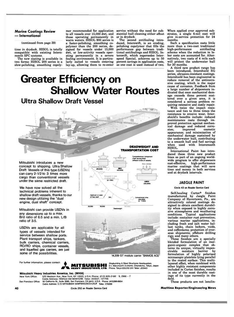 Maritime Reporter Magazine, page 38,  May 1984