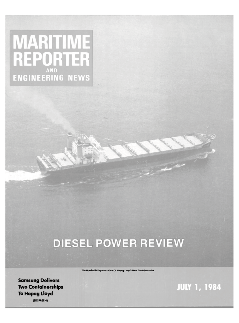 Maritime Reporter Magazine Cover Jul 1984 - 