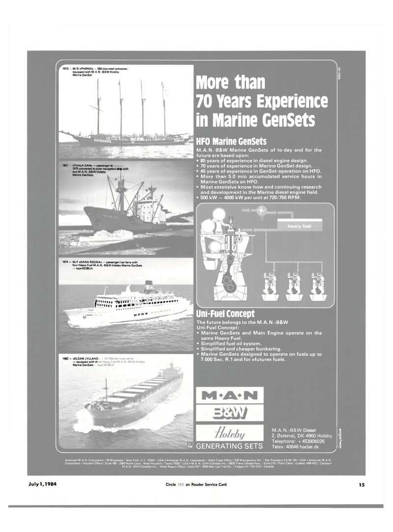 Maritime Reporter Magazine, page 13,  Jul 1984