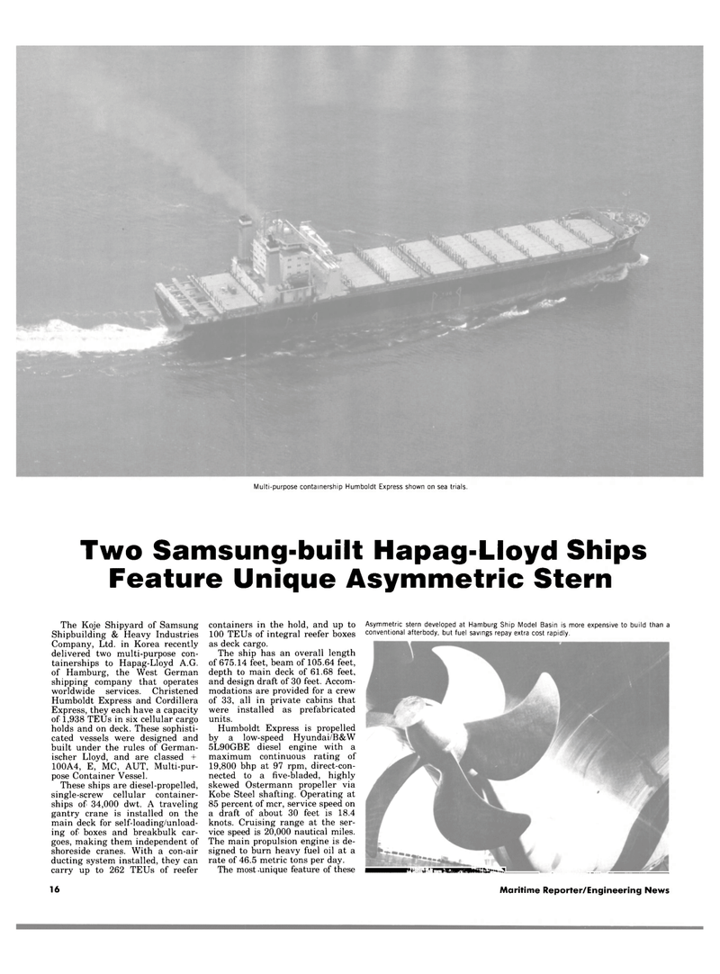 Maritime Reporter Magazine, page 14,  Jul 1984