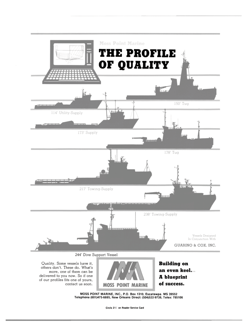 Maritime Reporter Magazine, page 2nd Cover,  Jul 1984
