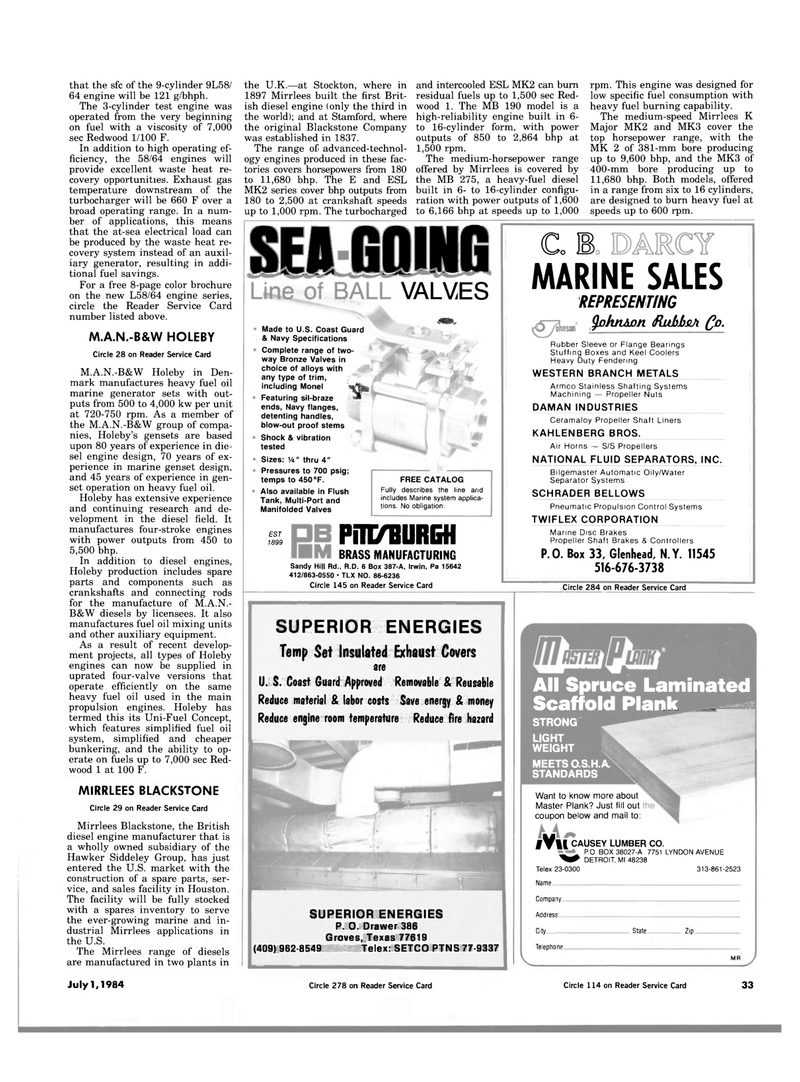 Maritime Reporter Magazine, page 31,  Jul 1984