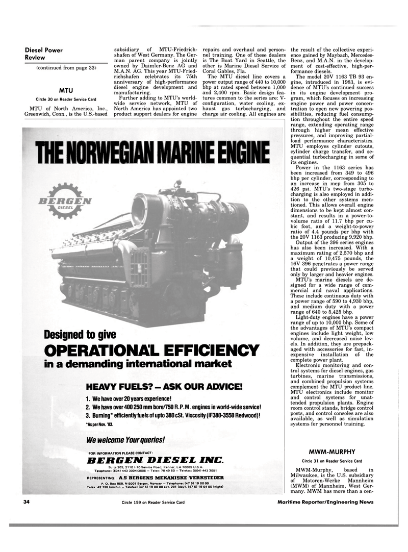 Maritime Reporter Magazine, page 32,  Jul 1984