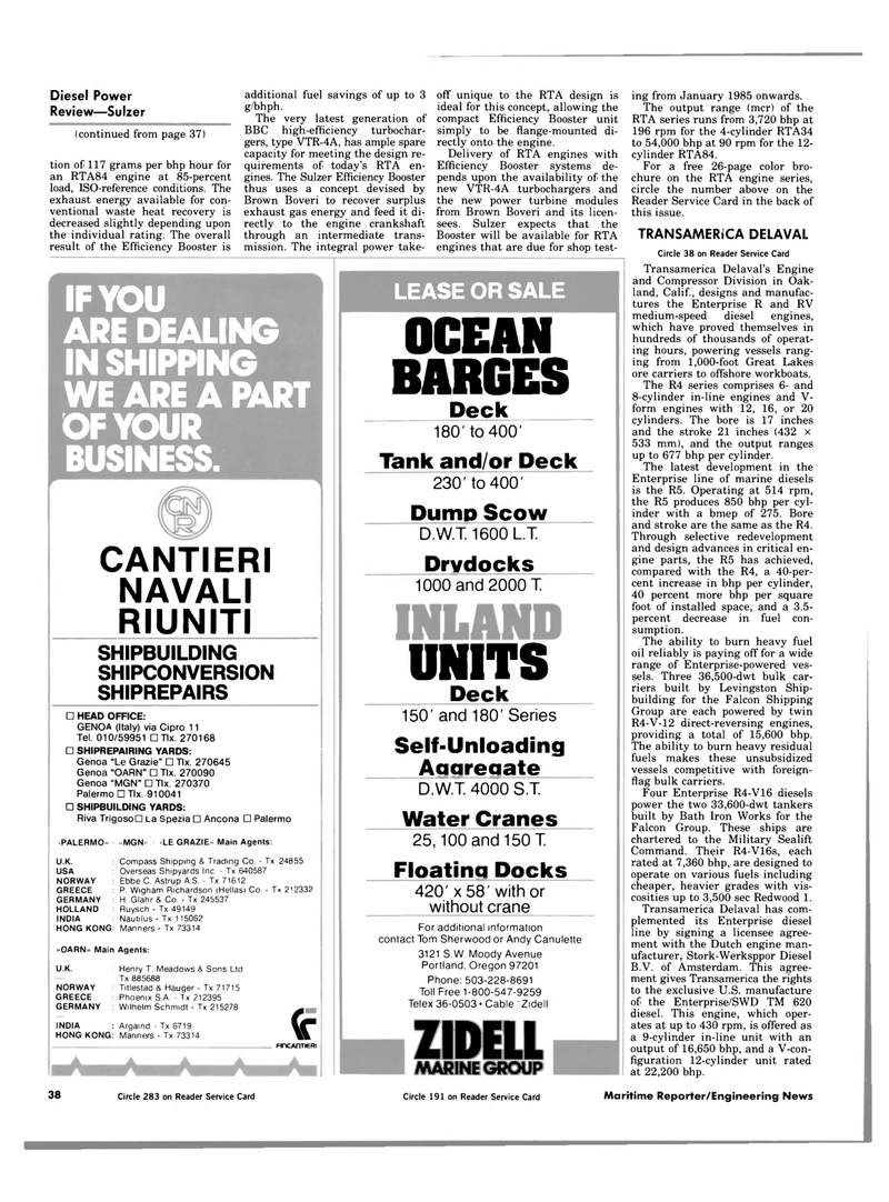 Maritime Reporter Magazine, page 36,  Jul 1984