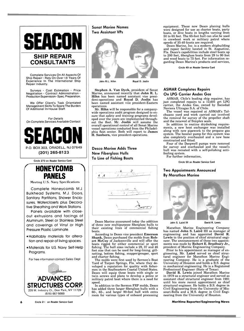 Maritime Reporter Magazine, page 4,  Jul 1984