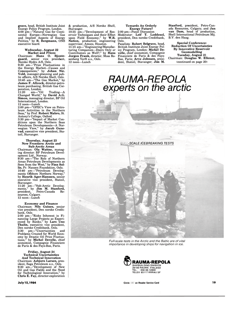 Maritime Reporter Magazine, page 17,  Jul 15, 1984