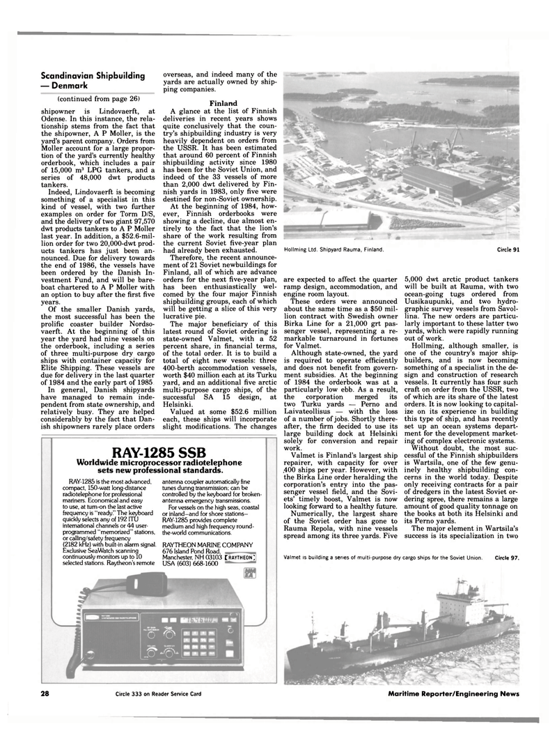Maritime Reporter Magazine, page 26,  Jul 15, 1984
