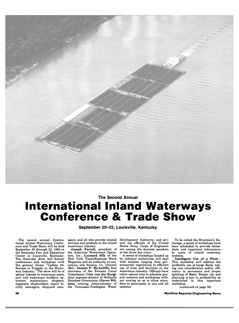 Maritime Reporter Magazine, page 36,  Aug 1984