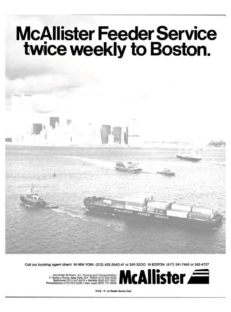 Maritime Reporter Magazine, page 1,  Aug 15, 1984