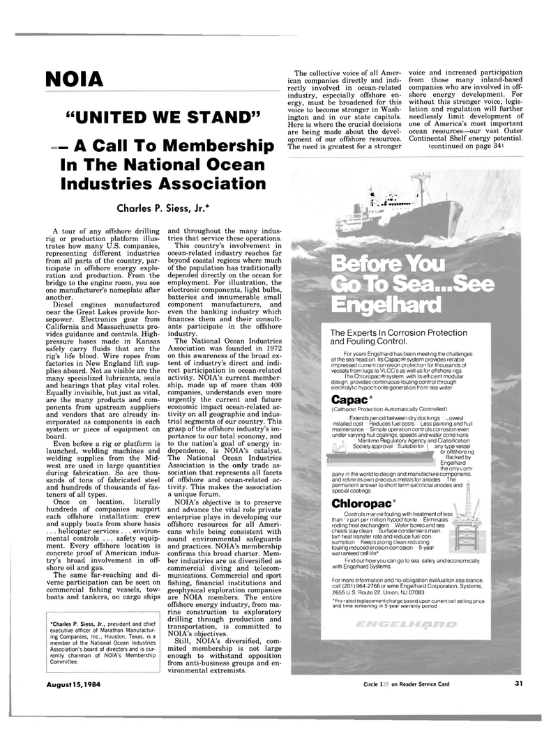 Maritime Reporter Magazine, page 29,  Aug 15, 1984