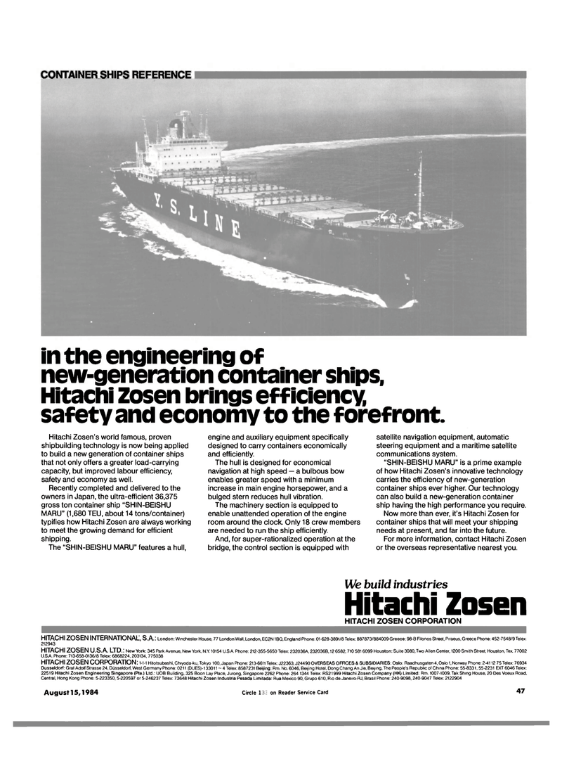 Maritime Reporter Magazine, page 45,  Aug 15, 1984