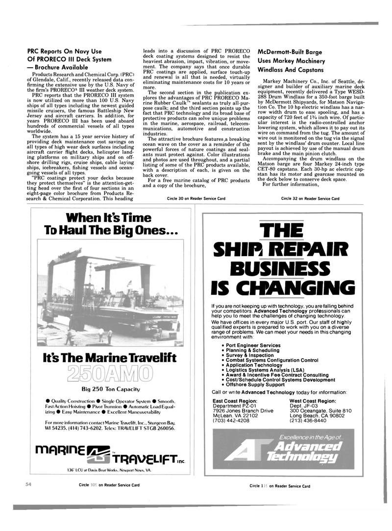 Maritime Reporter Magazine, page 52,  Aug 15, 1984