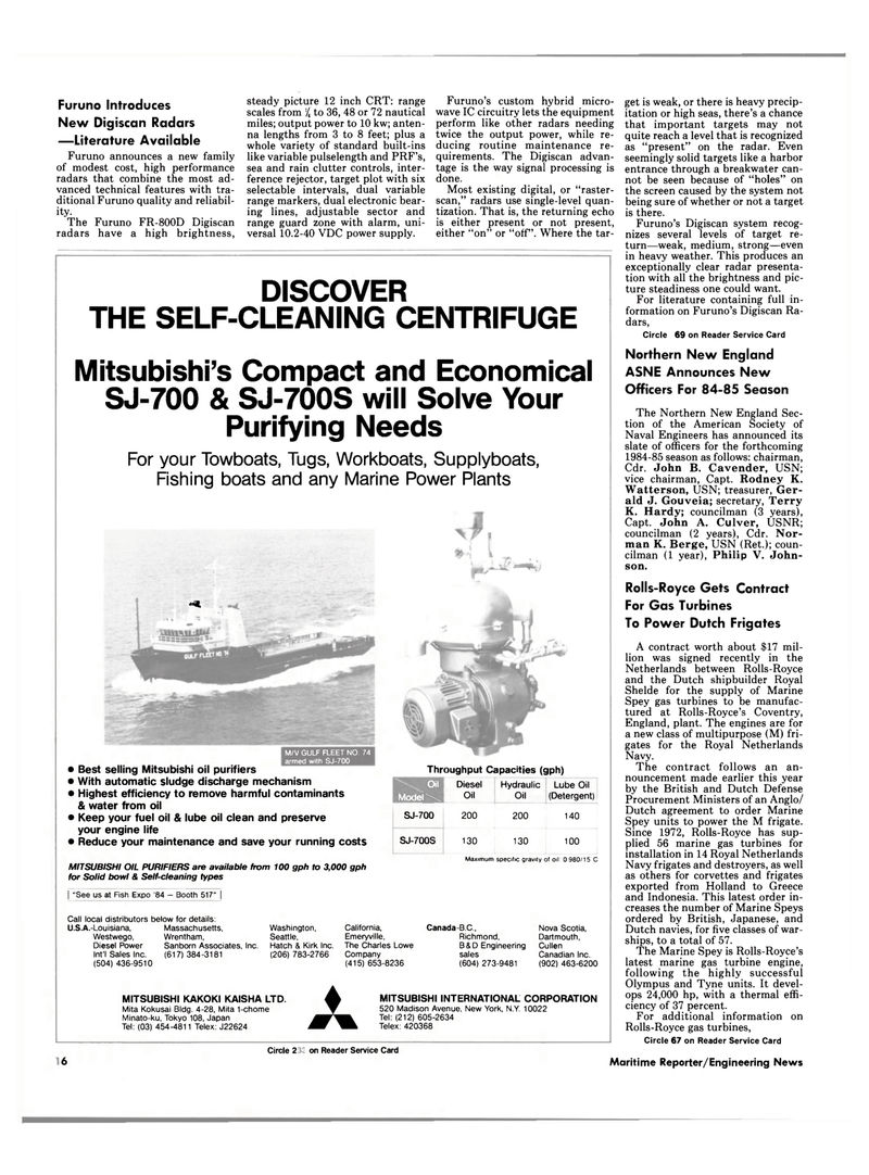 Maritime Reporter Magazine, page 14,  Oct 1984