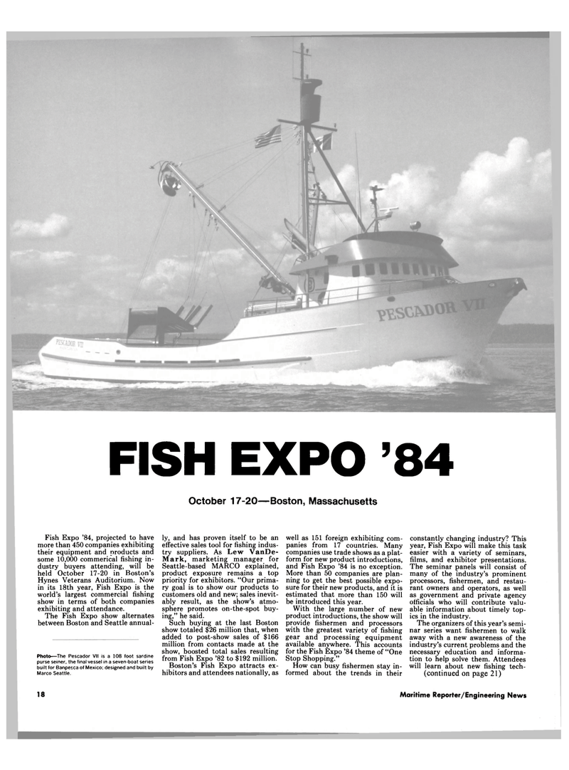 Maritime Reporter Magazine, page 16,  Oct 1984