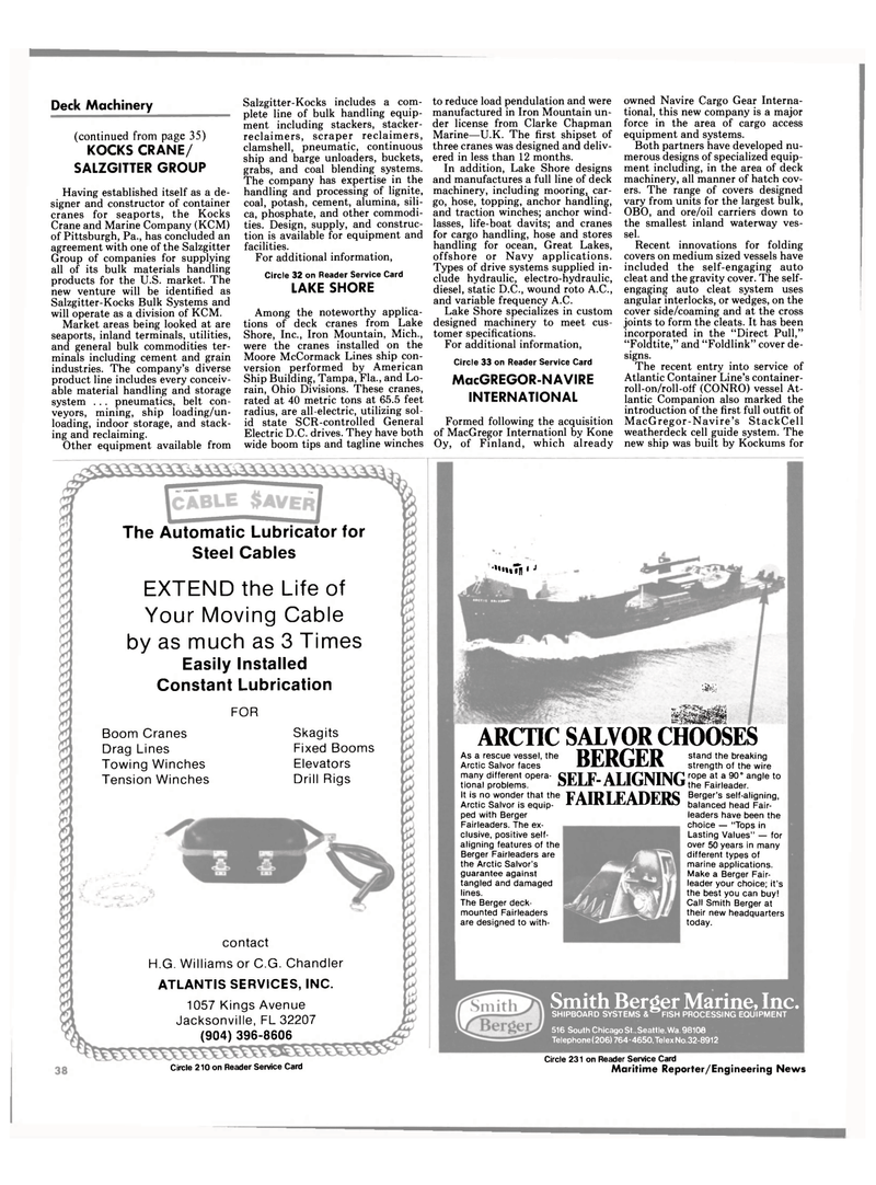 Maritime Reporter Magazine, page 40,  Oct 1984