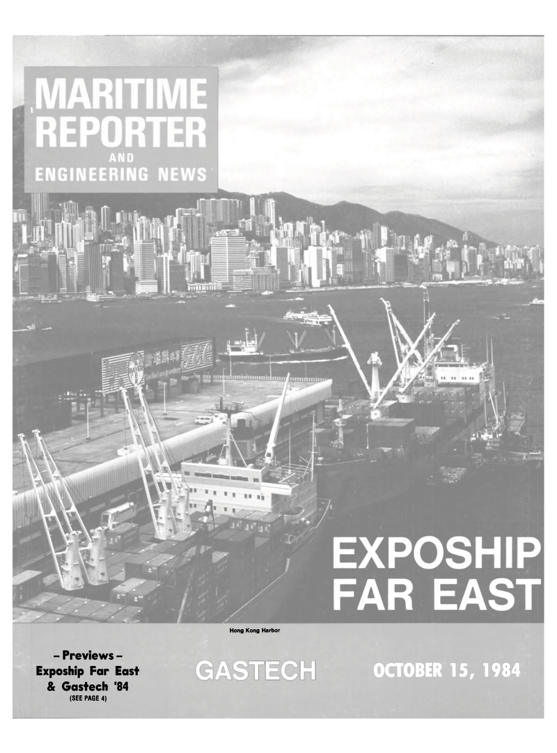 Maritime Reporter Magazine Cover Oct 15, 1984 - 