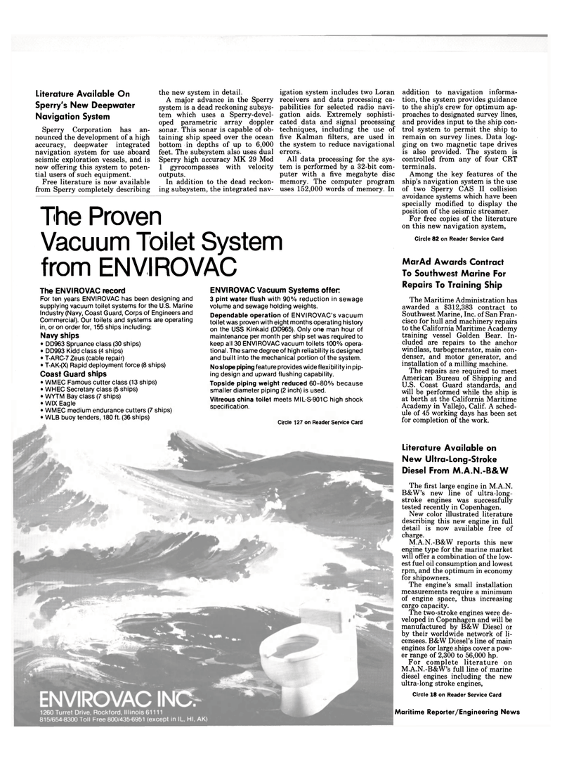 Maritime Reporter Magazine, page 12,  Nov 1984