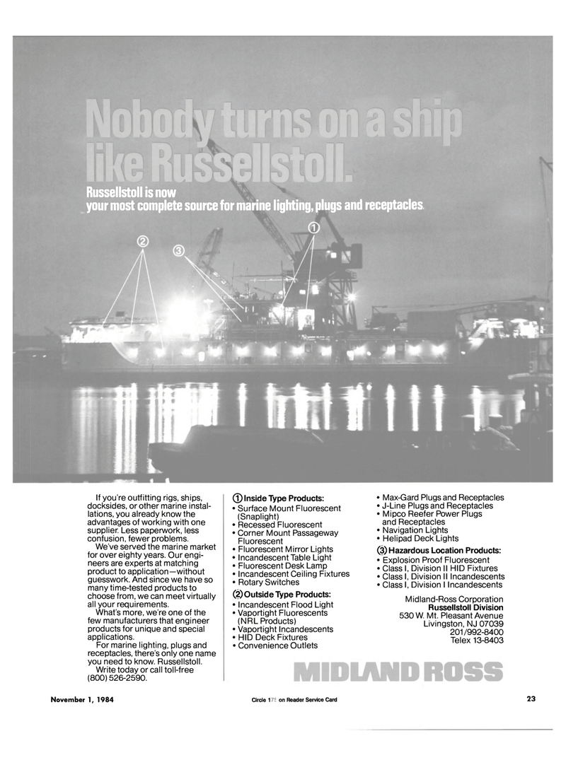 Maritime Reporter Magazine, page 19,  Nov 1984