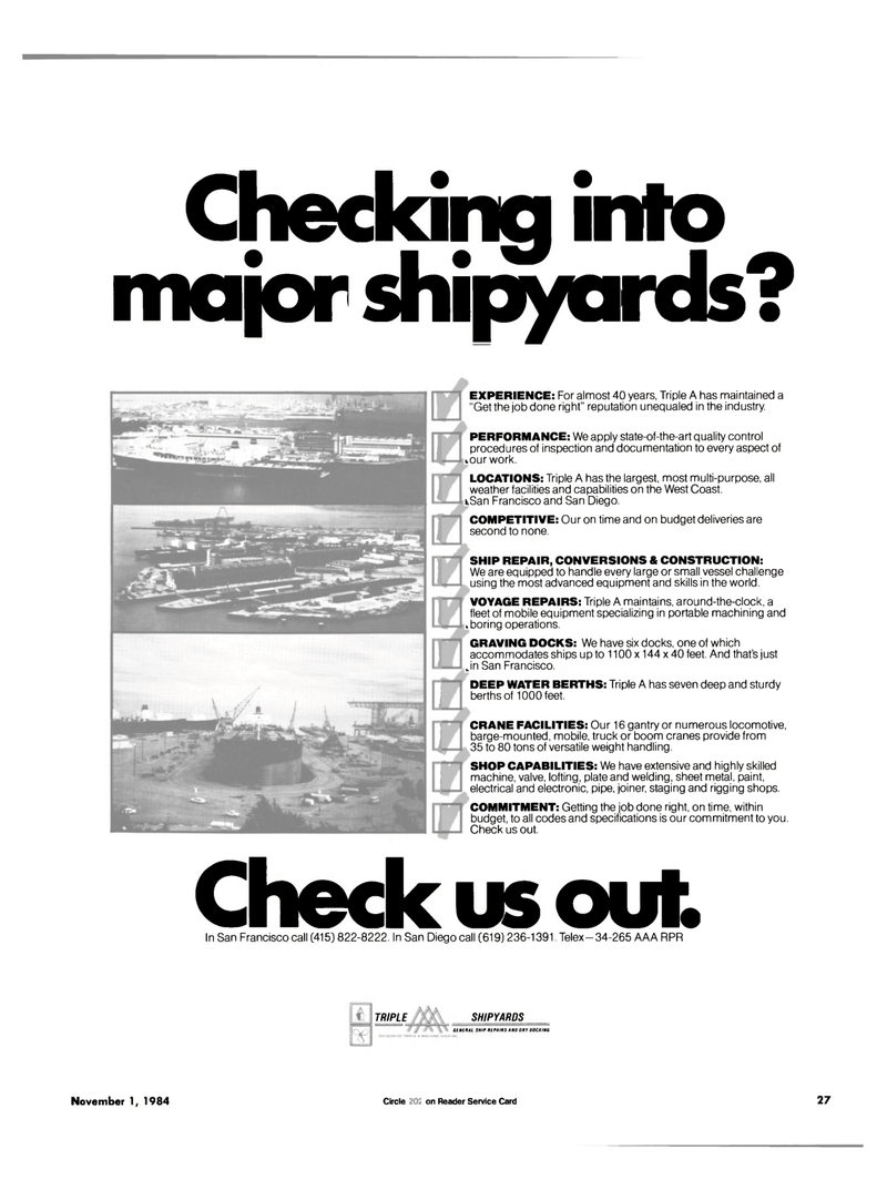 Maritime Reporter Magazine, page 23,  Nov 1984