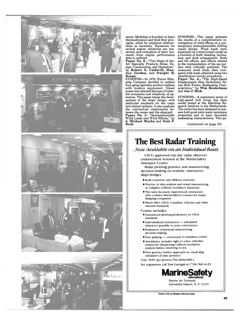 Maritime Reporter Magazine, page 45,  Nov 1984