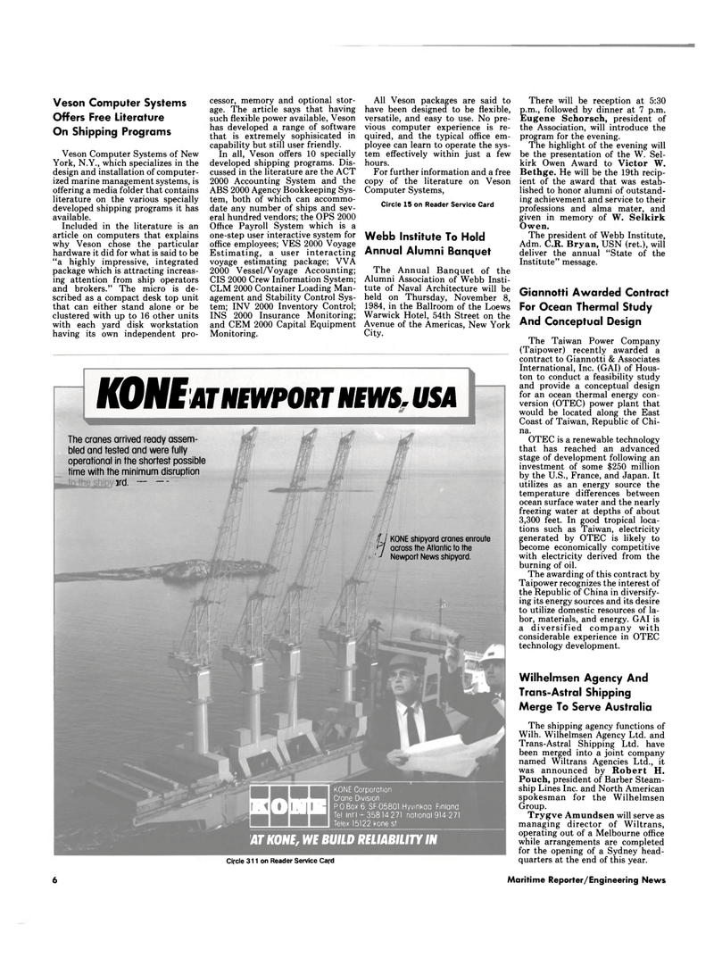 Maritime Reporter Magazine, page 4,  Nov 1984