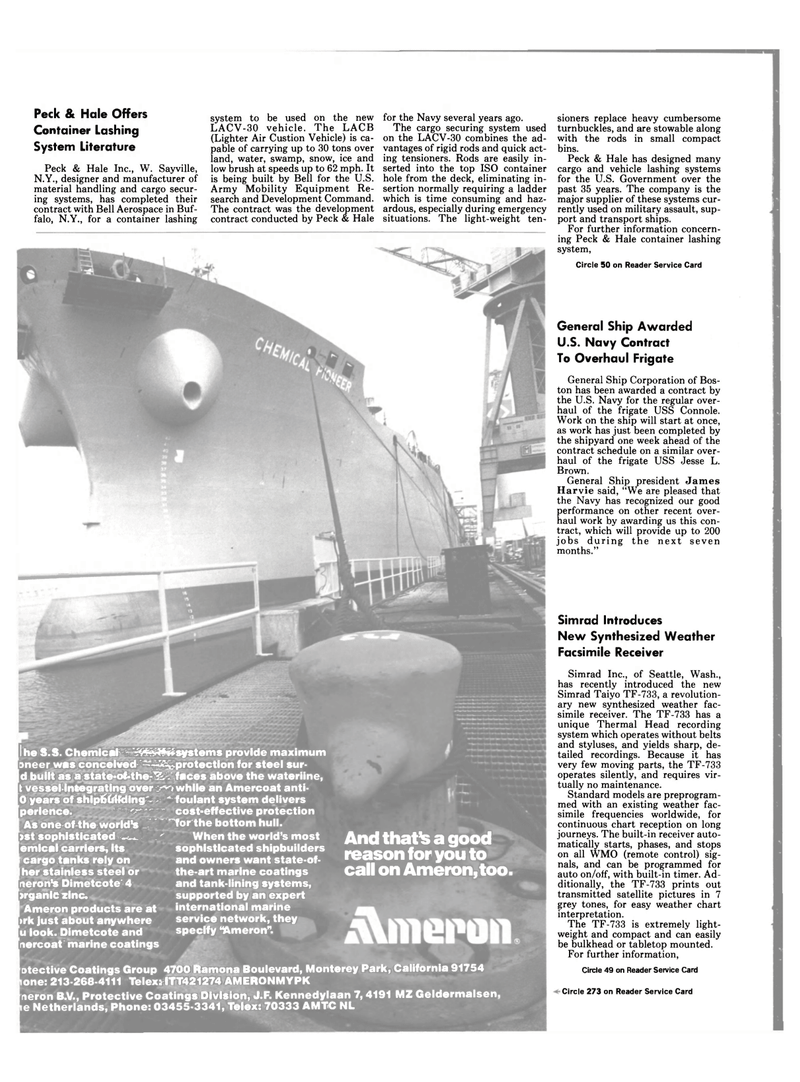 Maritime Reporter Magazine, page 58,  Nov 1984