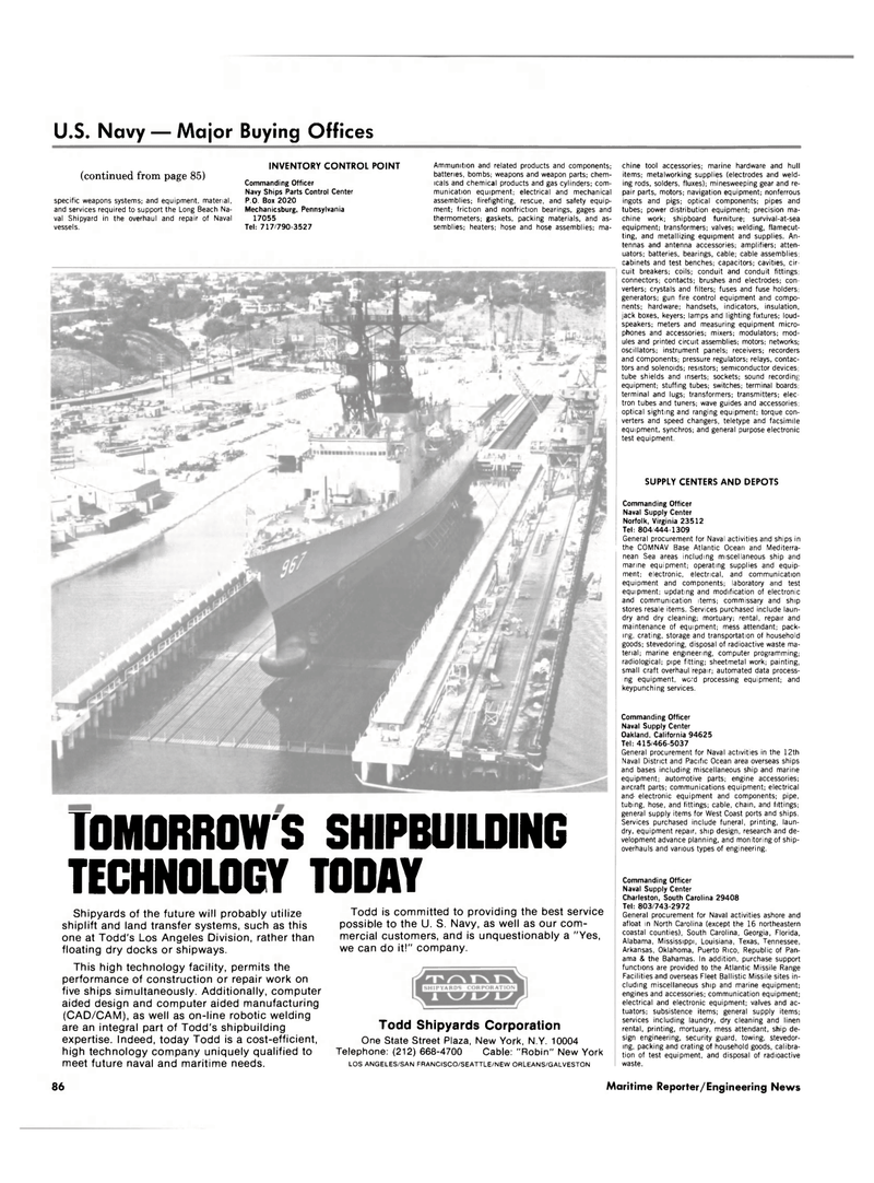 Maritime Reporter Magazine, page 82,  Nov 1984