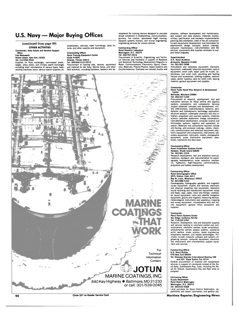 Maritime Reporter Magazine, page 86,  Nov 1984