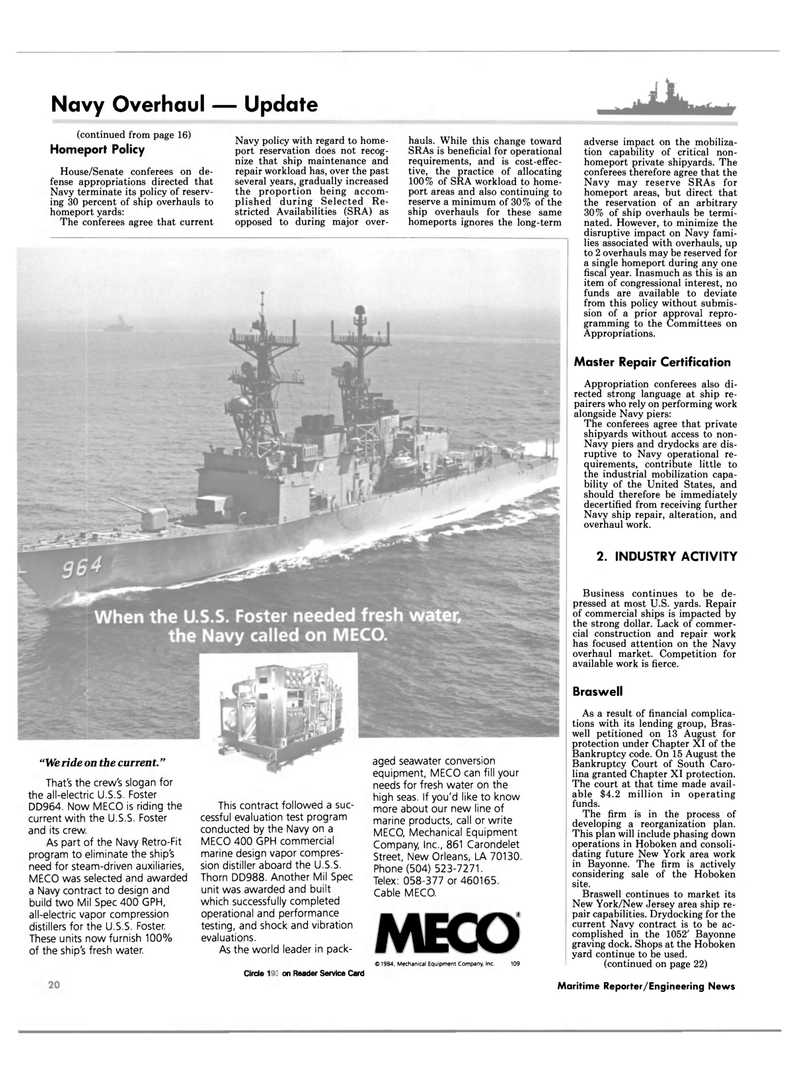 Maritime Reporter Magazine, page 16,  Nov 15, 1984