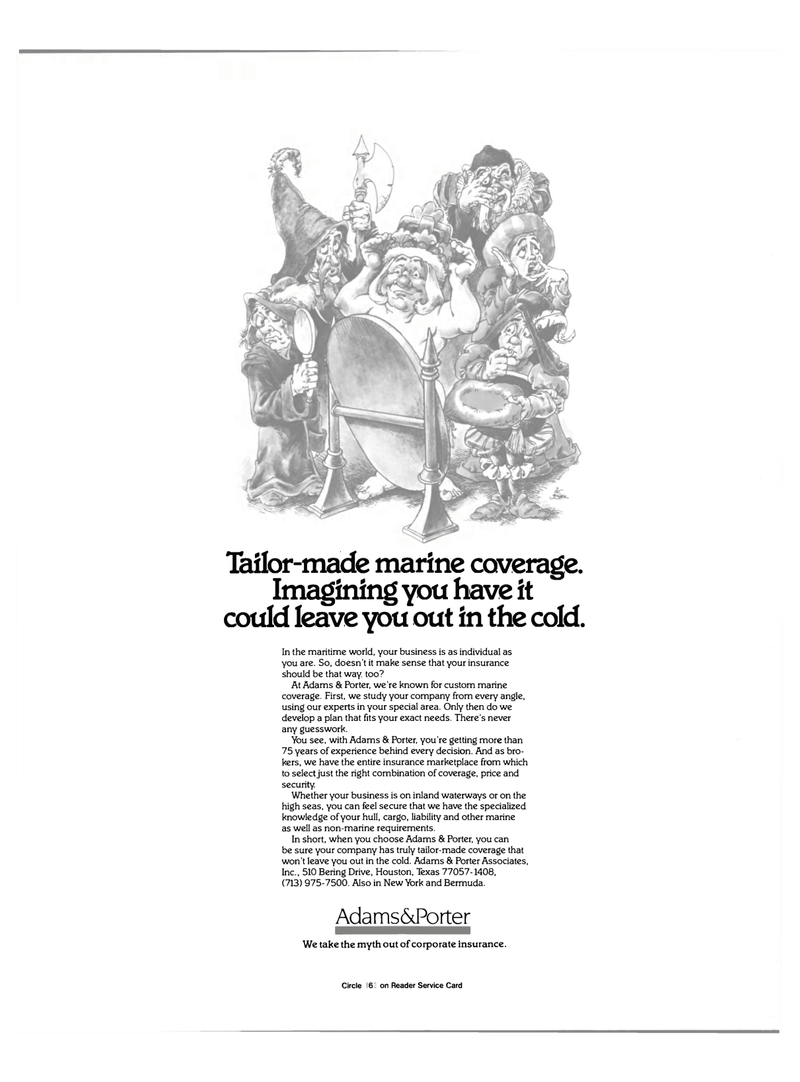 Maritime Reporter Magazine, page 4th Cover,  Nov 15, 1984