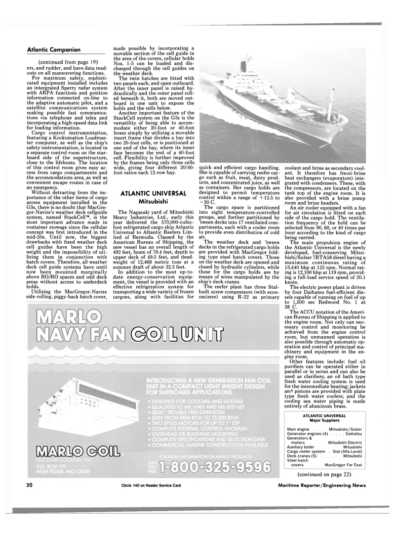 Maritime Reporter Magazine, page 18,  Dec 1984