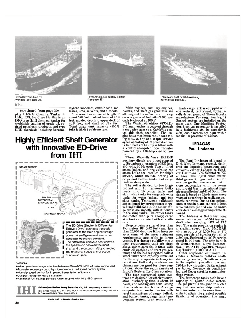 Maritime Reporter Magazine, page 30,  Dec 1984