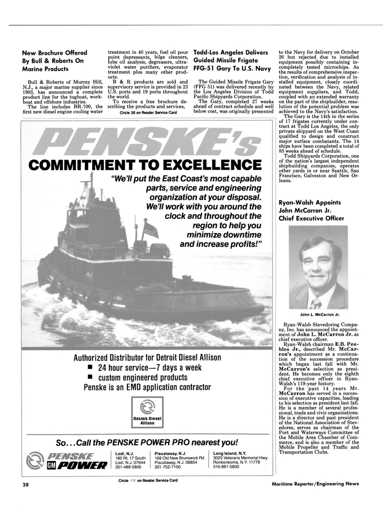 Maritime Reporter Magazine, page 26,  Dec 15, 1984