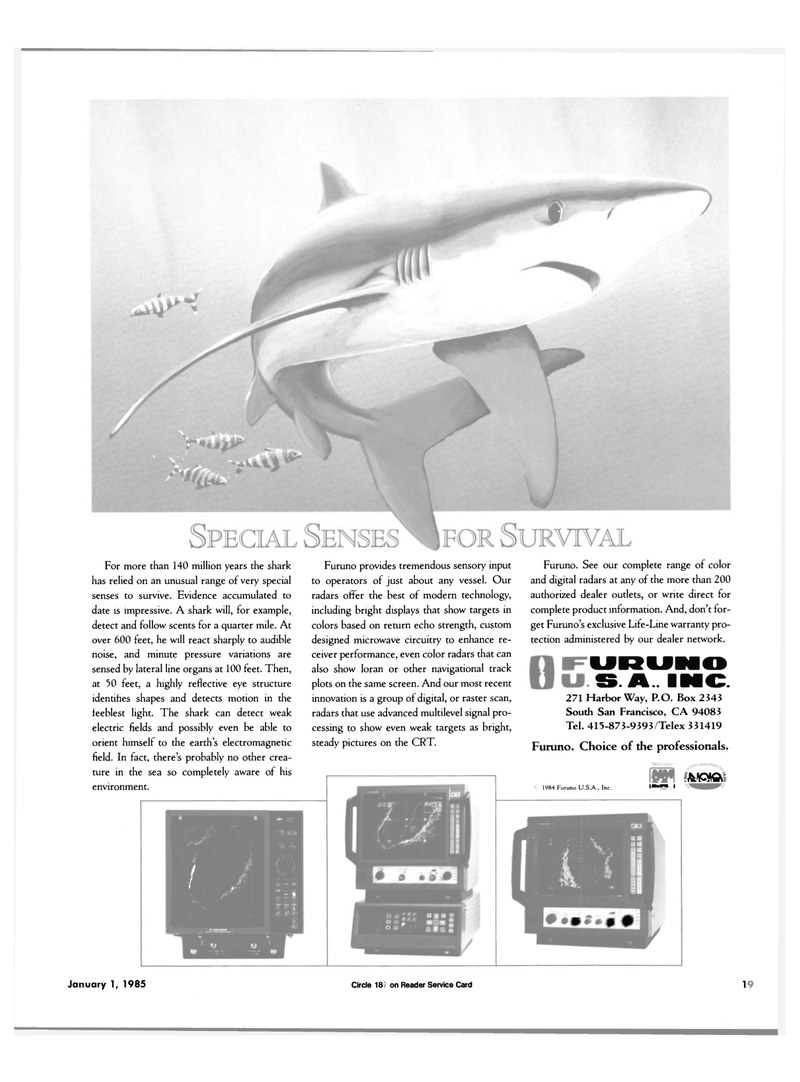 Maritime Reporter Magazine, page 17,  Jan 1985