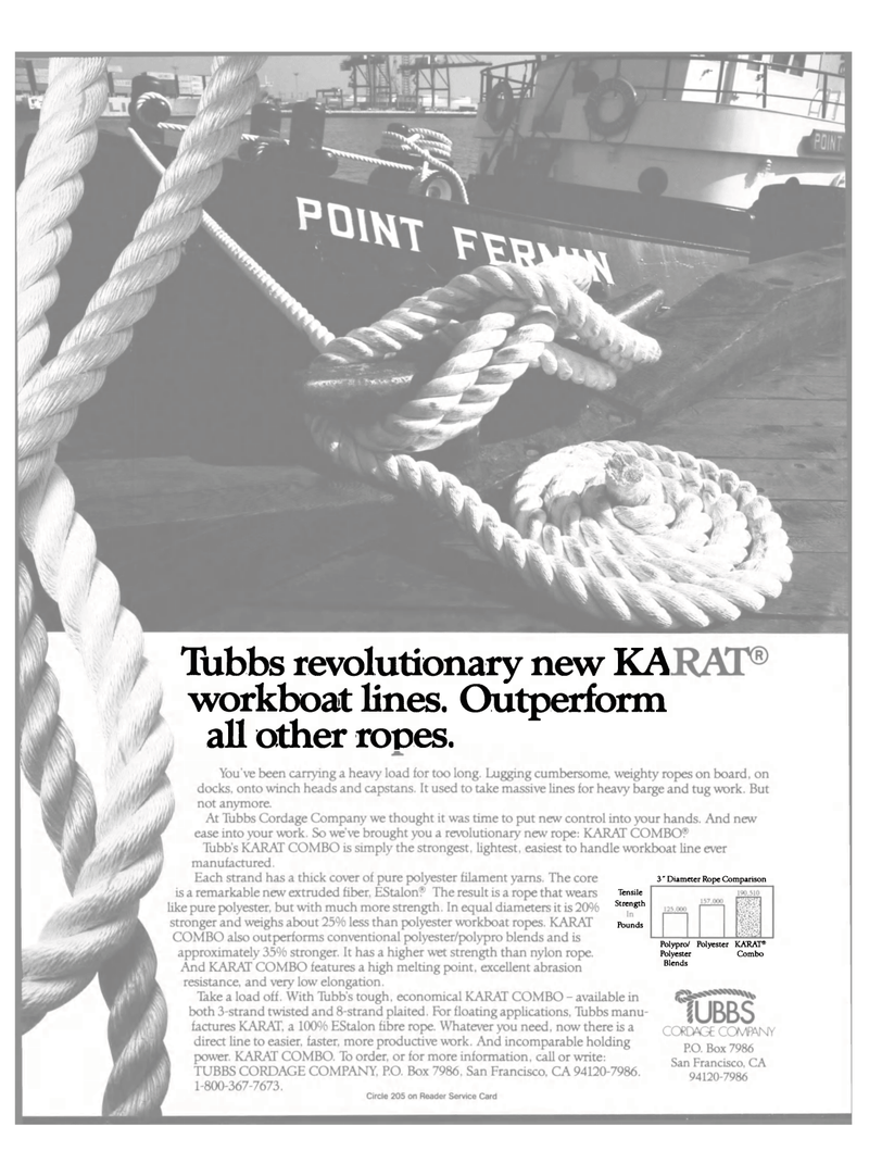 Maritime Reporter Magazine, page 2nd Cover,  Jan 1985