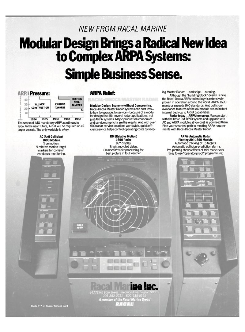 Maritime Reporter Magazine, page 4th Cover,  Mar 1985